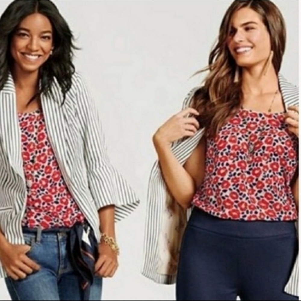 CAbi | Flipside Reversible Ruffle Tank Top | Small - Picture 6 of 7